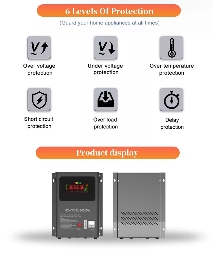 Bxst AVR High-Power Relay Automatic Power Supply Transformer Voltage Stabilizer Regulator